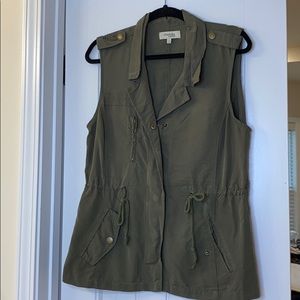 Forest green vest